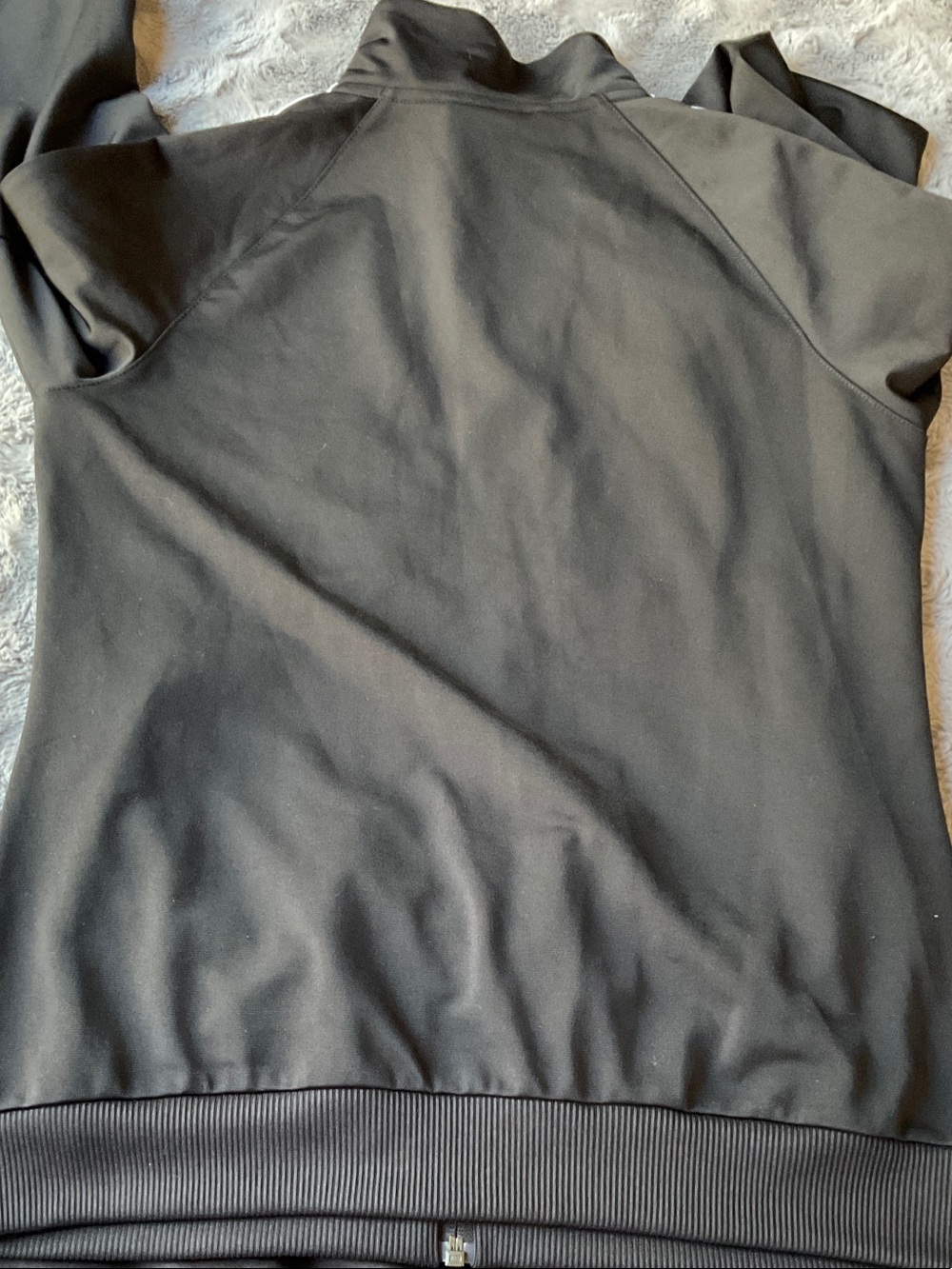 adidas Black & White 3-Stripe Track Jacket and Joggers Set - Picture 8 of 9